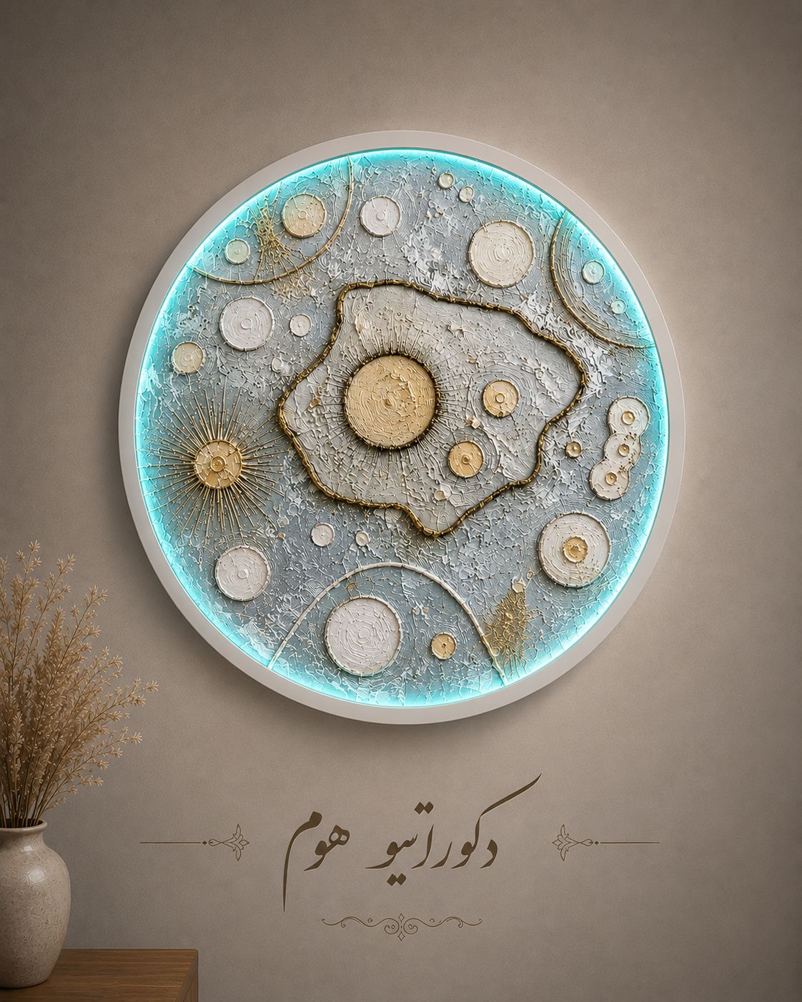 ماه دکوری قطر 120 سانتی متر (بزرگترین ماه دکوری)