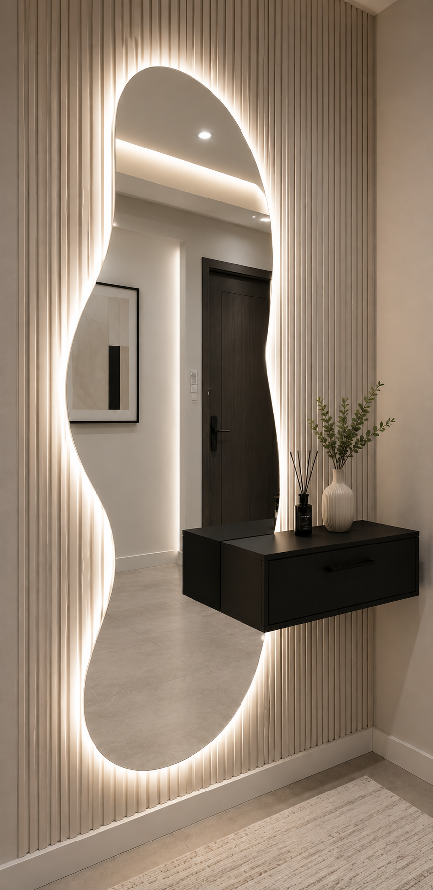 باکس و آینه دفرمه مدرن