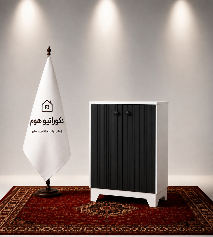 جاکفشی شیار دار مینیمال مشکی سفید ۲۰۲۶