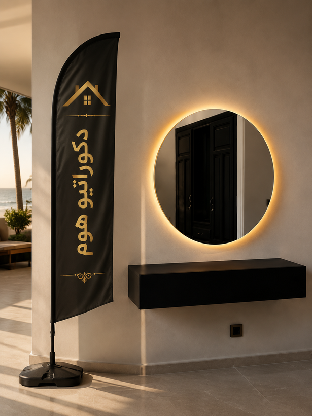 باکس و آینه گرد | طراحی خاص مدرن