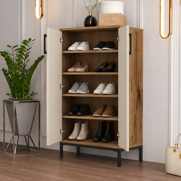 جاکفشی چوبی طرح ایستاده